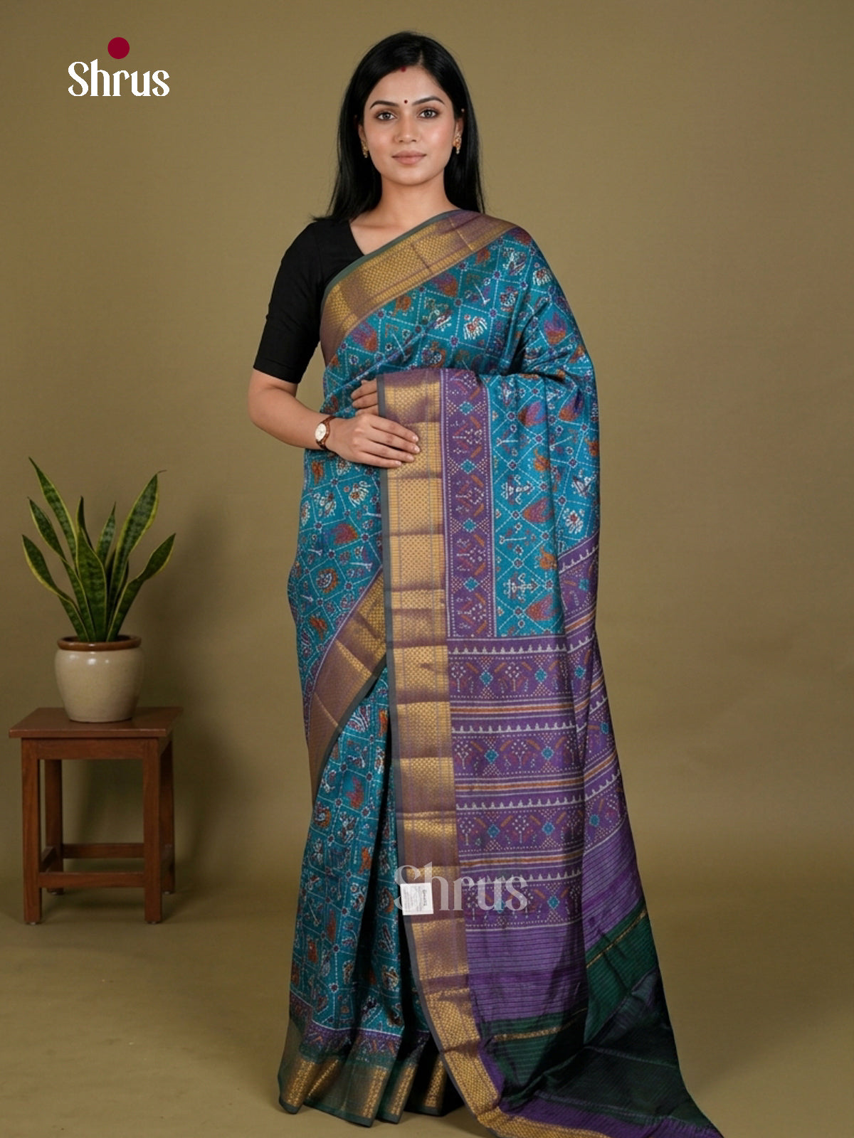 Semi Patola Saree - EDS21100 - Shop on Shrus.com