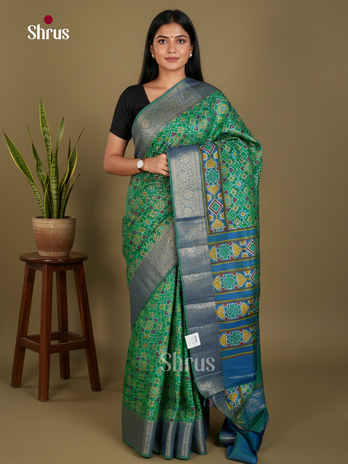 Semi Patola Saree - EDS21106 - Shop on Shrus.com