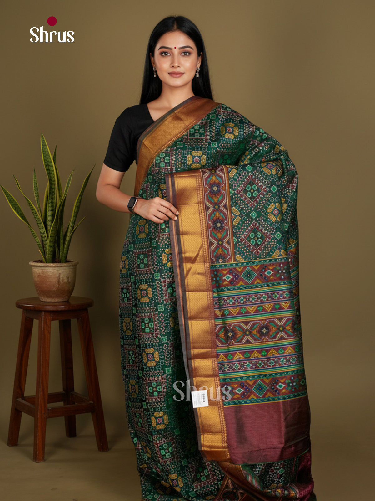 Semi Patola Saree - EDS21110 - Shop on Shrus.com
