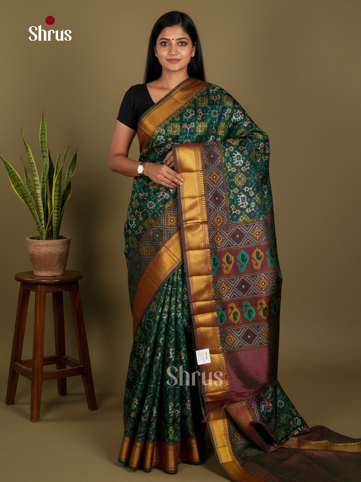Semi Patola Saree - EDS21112 - Shop on Shrus.com