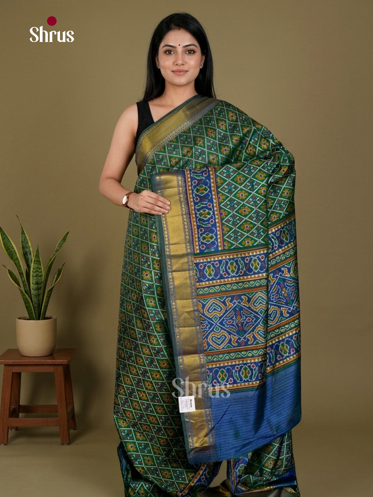 Semi Patola Saree - EDS21114 - Shop on Shrus.com