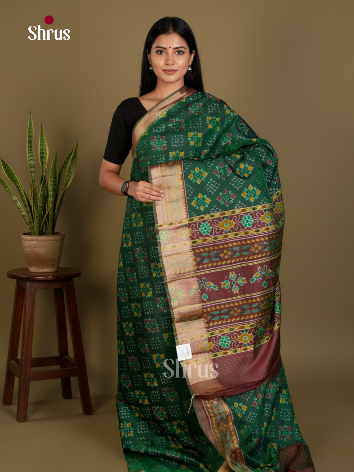 Semi Patola Saree - EDS21117 - Shop on Shrus.com