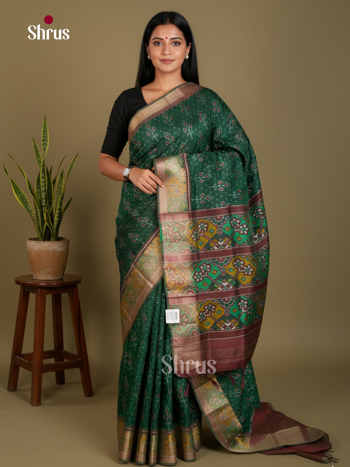 Semi Patola Saree - EDS21121 - Shop on Shrus.com