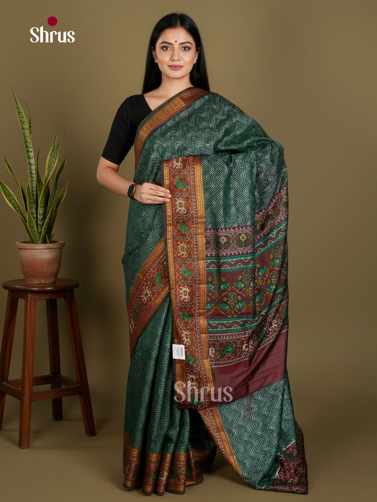 Semi Patola Saree - EDS21124 - Shop on Shrus.com