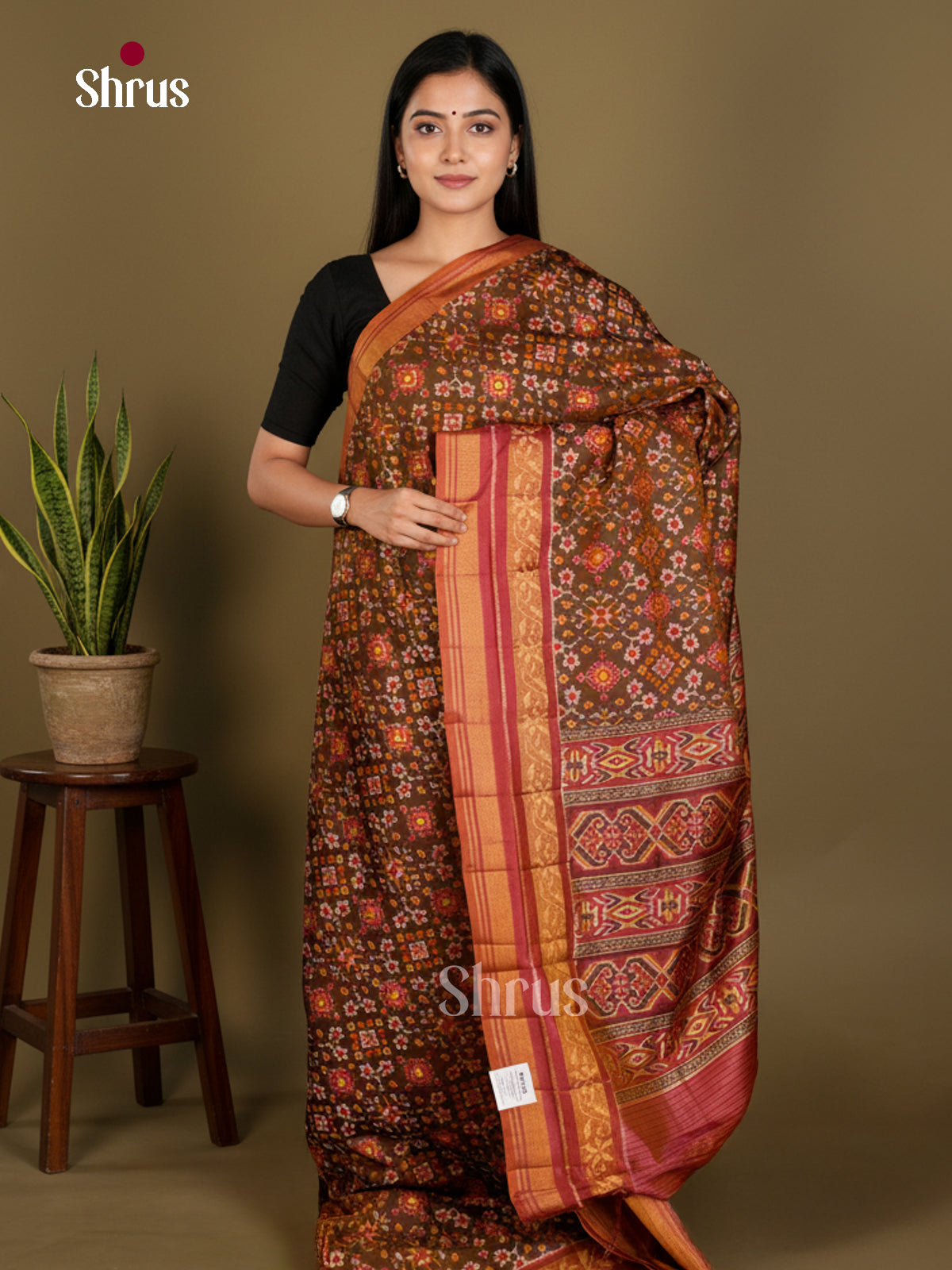 Semi Patola Saree - EDS21125 - Shop on Shrus.com