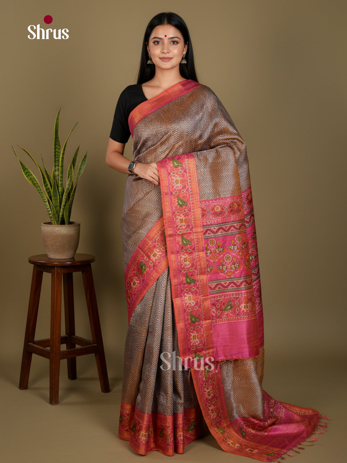 Semi Patola Saree - EDS21129 - Shop on Shrus.com