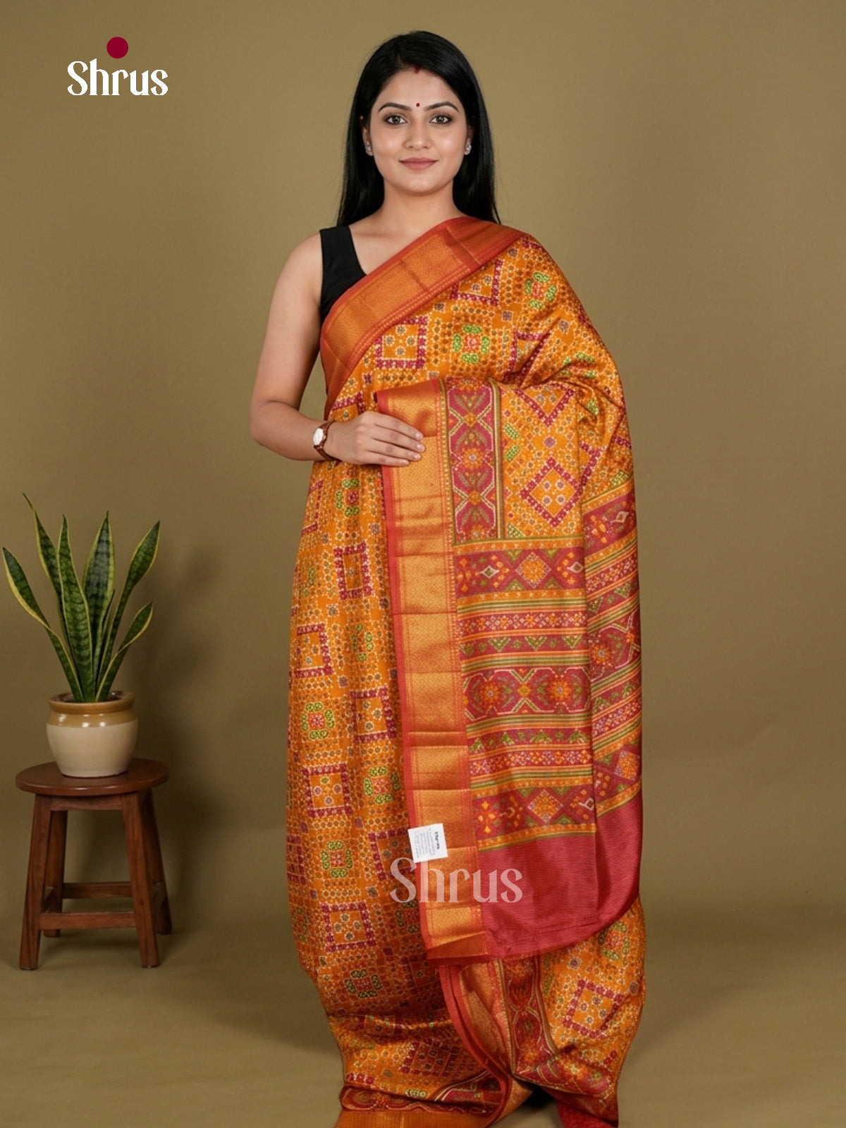 Semi Patola Saree - EDS21137 - Shop on Shrus.com
