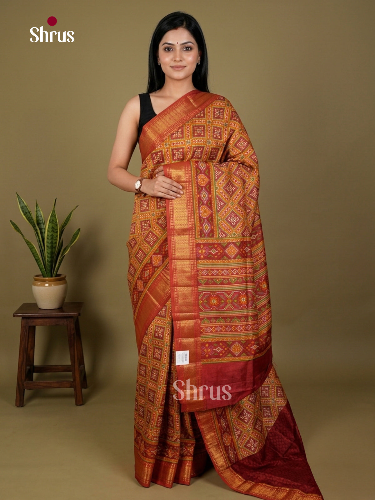 Semi Patola Saree - EDS21138 - Shop on Shrus.com