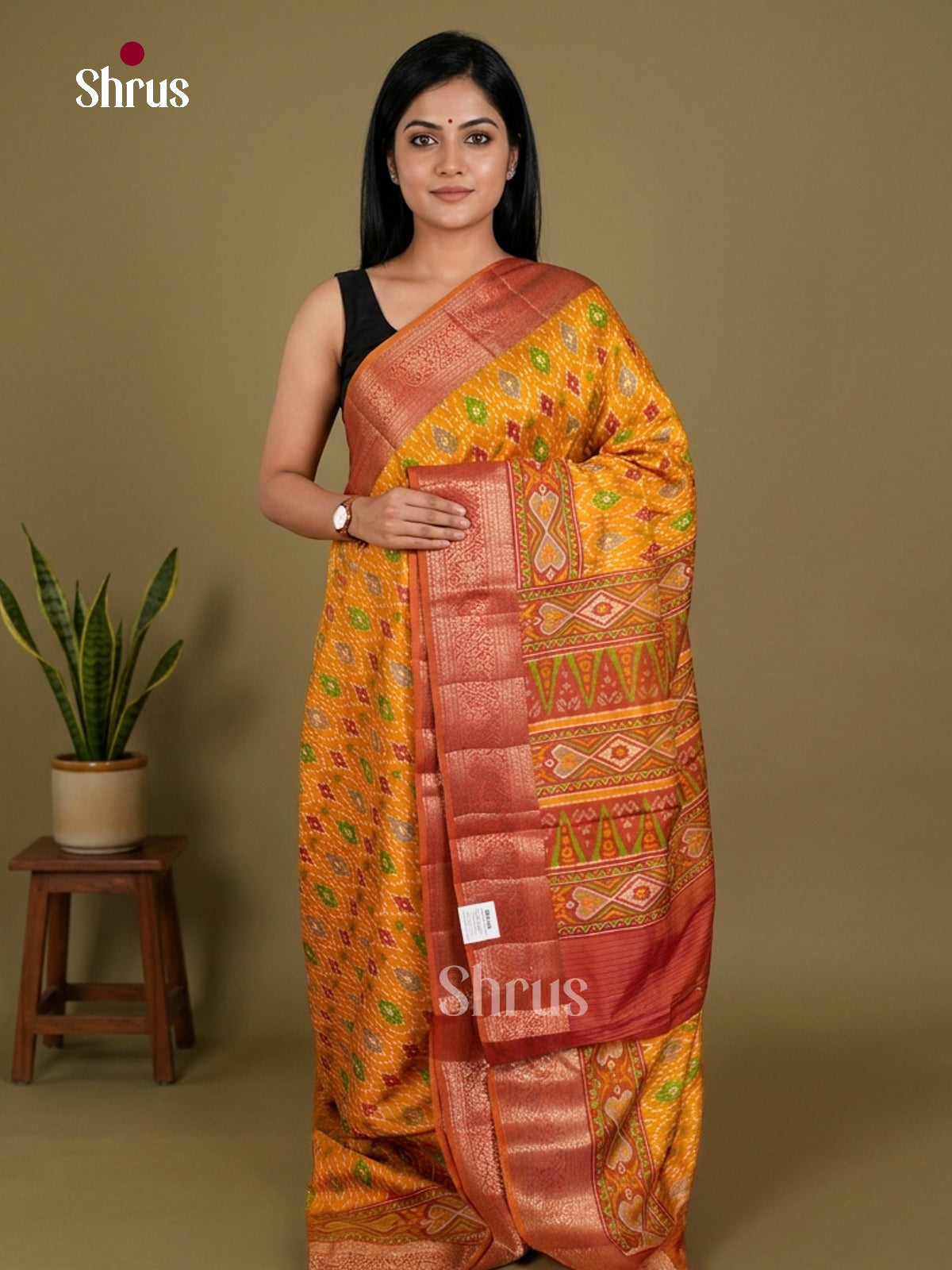 Semi Patola Saree - EDS21146 - Shop on Shrus.com