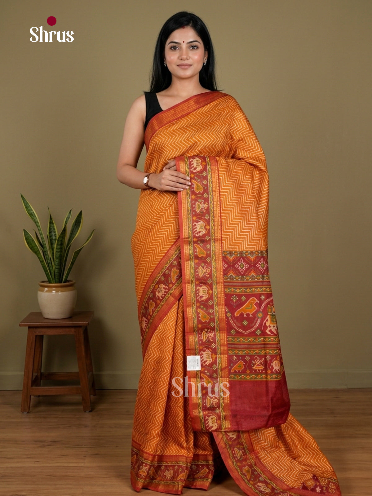 Semi Patola Saree - EDS21150 - Shop on Shrus.com