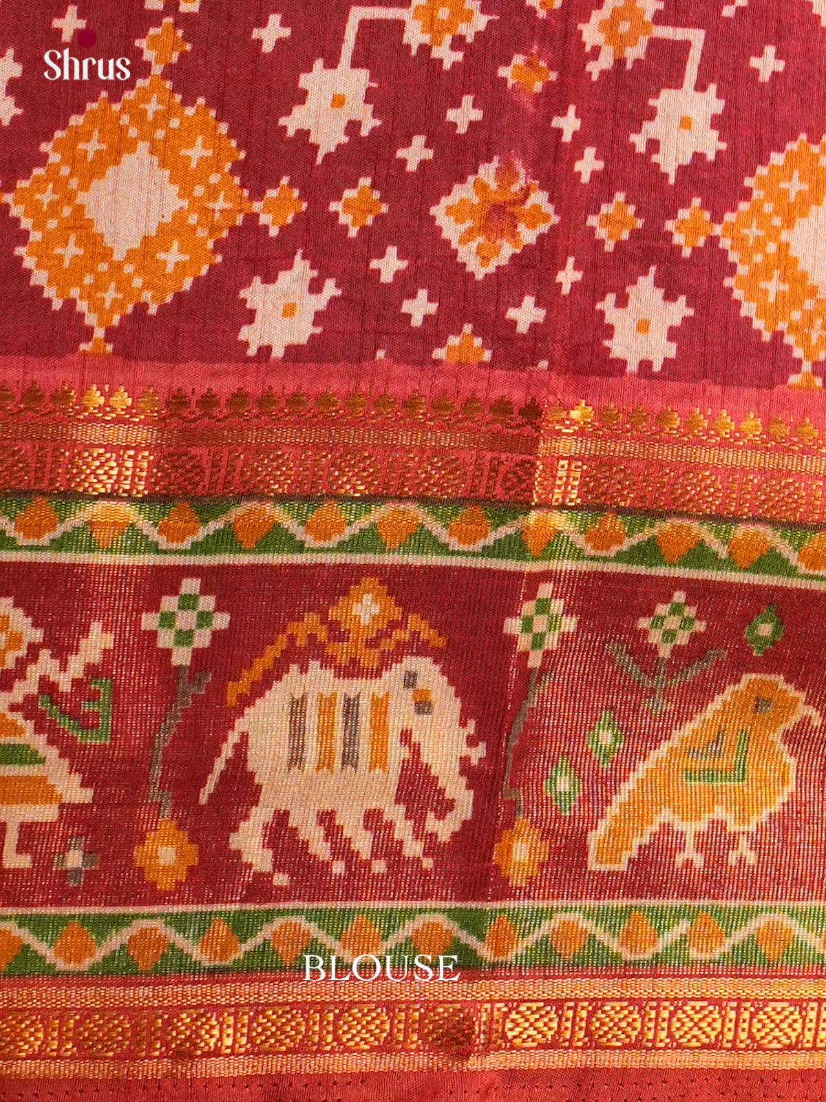 Semi Patola Saree - EDS21150 - Shop on Shrus.com