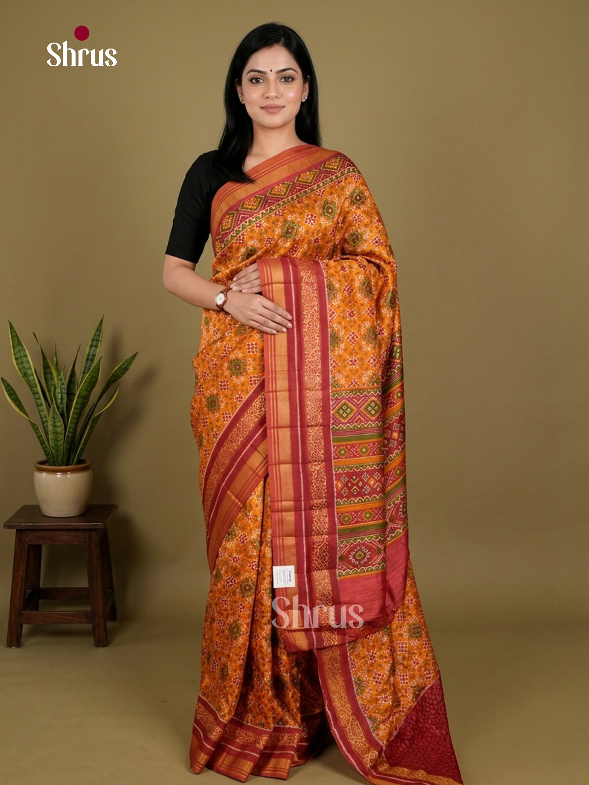 Semi Patola Saree - EDS21151 - Shop on Shrus.com