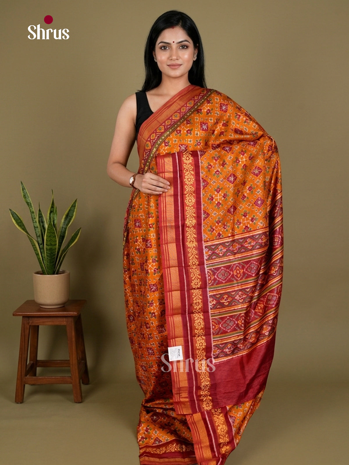 Semi Patola Saree - EDS21152 - Shop on Shrus.com