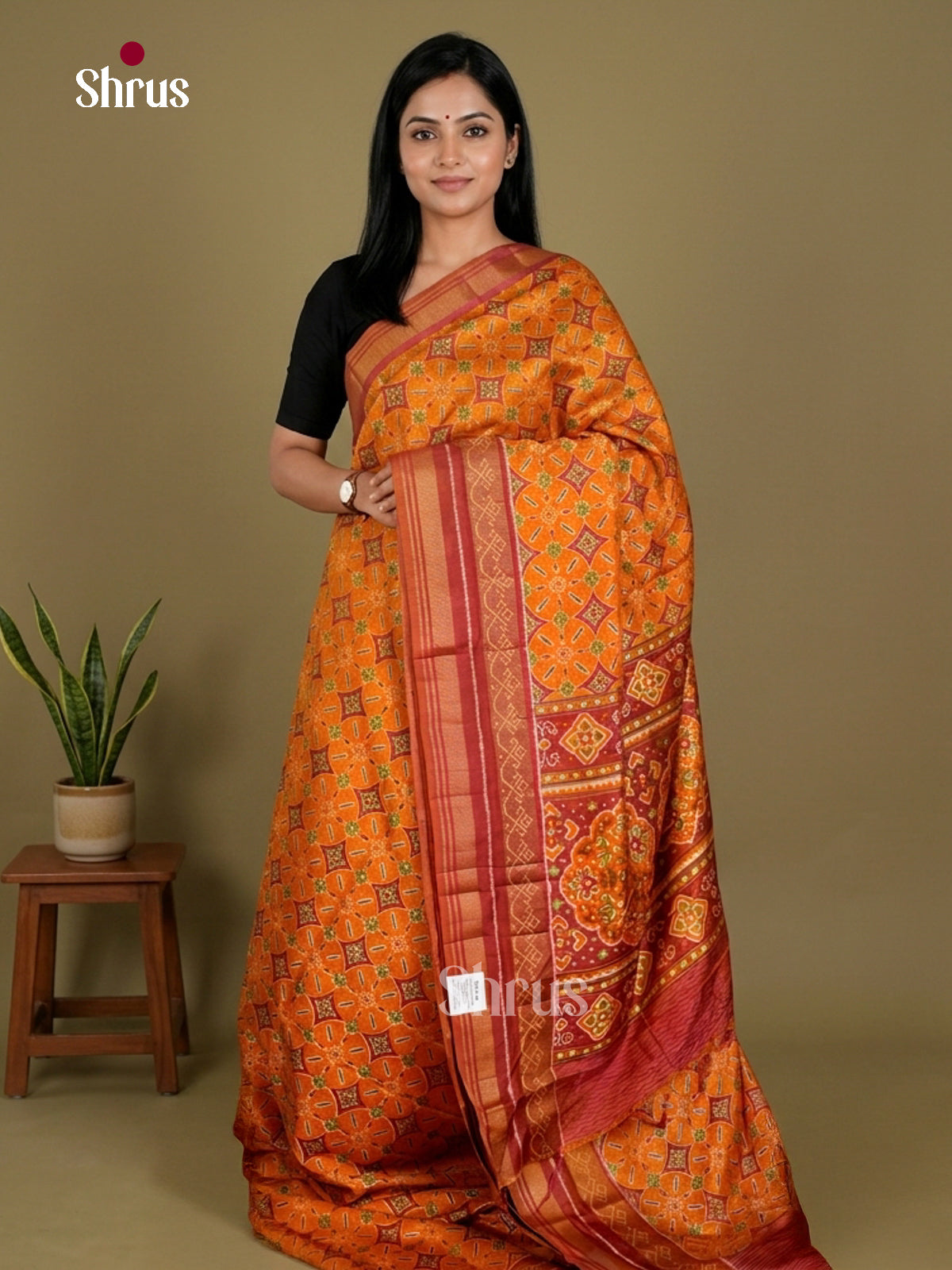 Semi Patola Saree - EDS21156 - Shop on Shrus.com