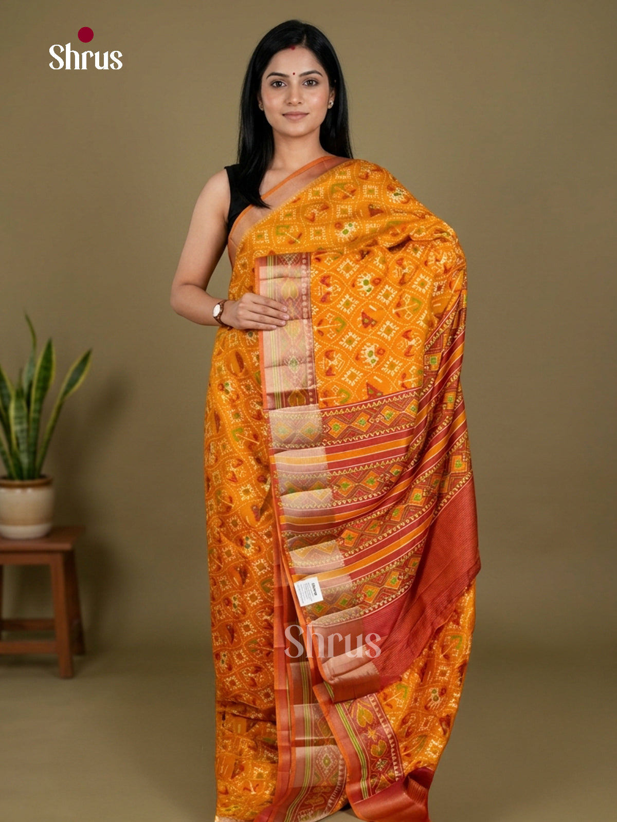 Semi Patola Saree - EDS21161 - Shop on Shrus.com