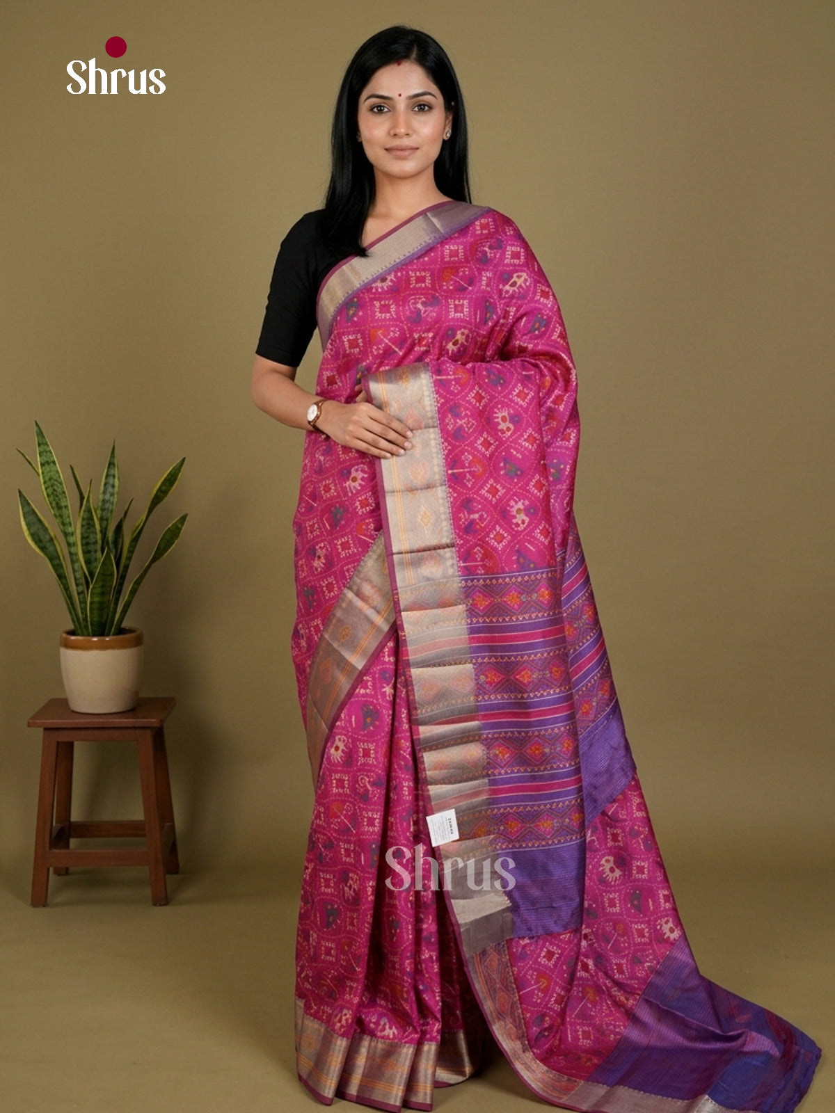 Semi Patola Saree - EDS21170 - Shop on Shrus.com