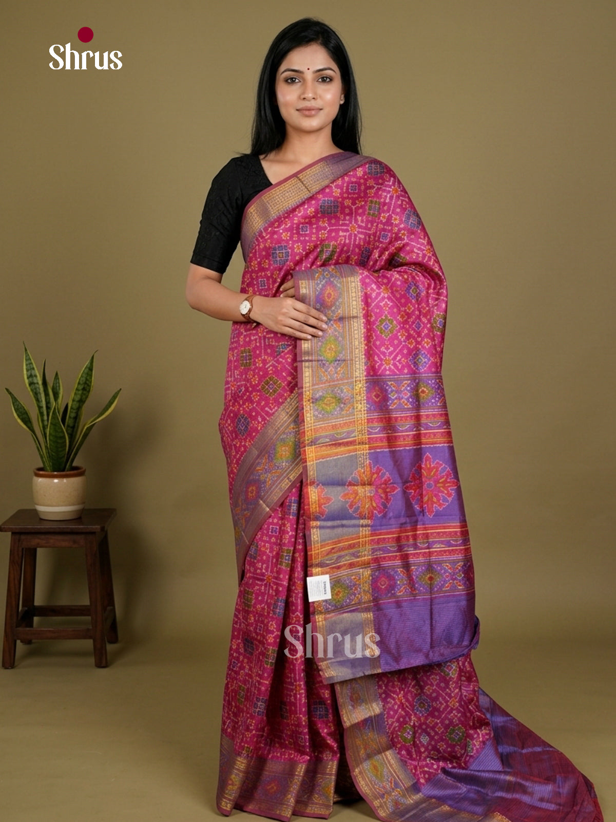 Semi Patola Saree - EDS21172 - Shop on Shrus.com