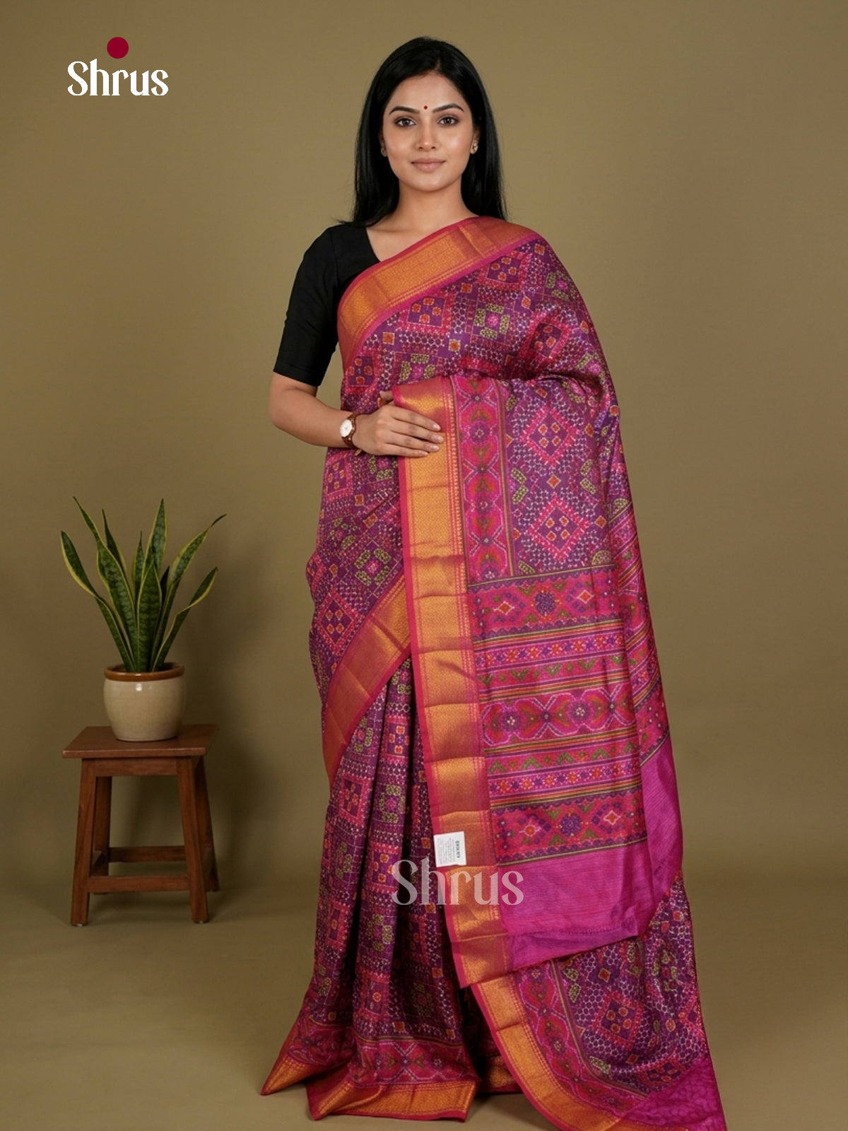 Semi Patola Saree - EDS21184 - Shop on Shrus.com