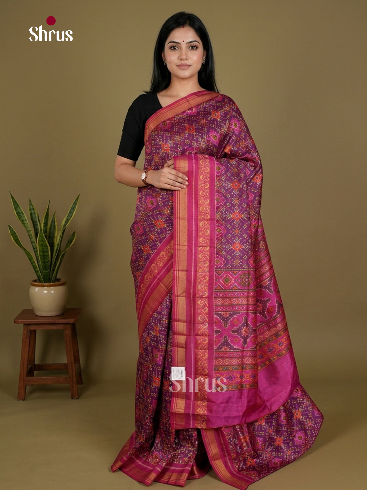 Semi Patola Saree - EDS21187 - Shop on Shrus.com