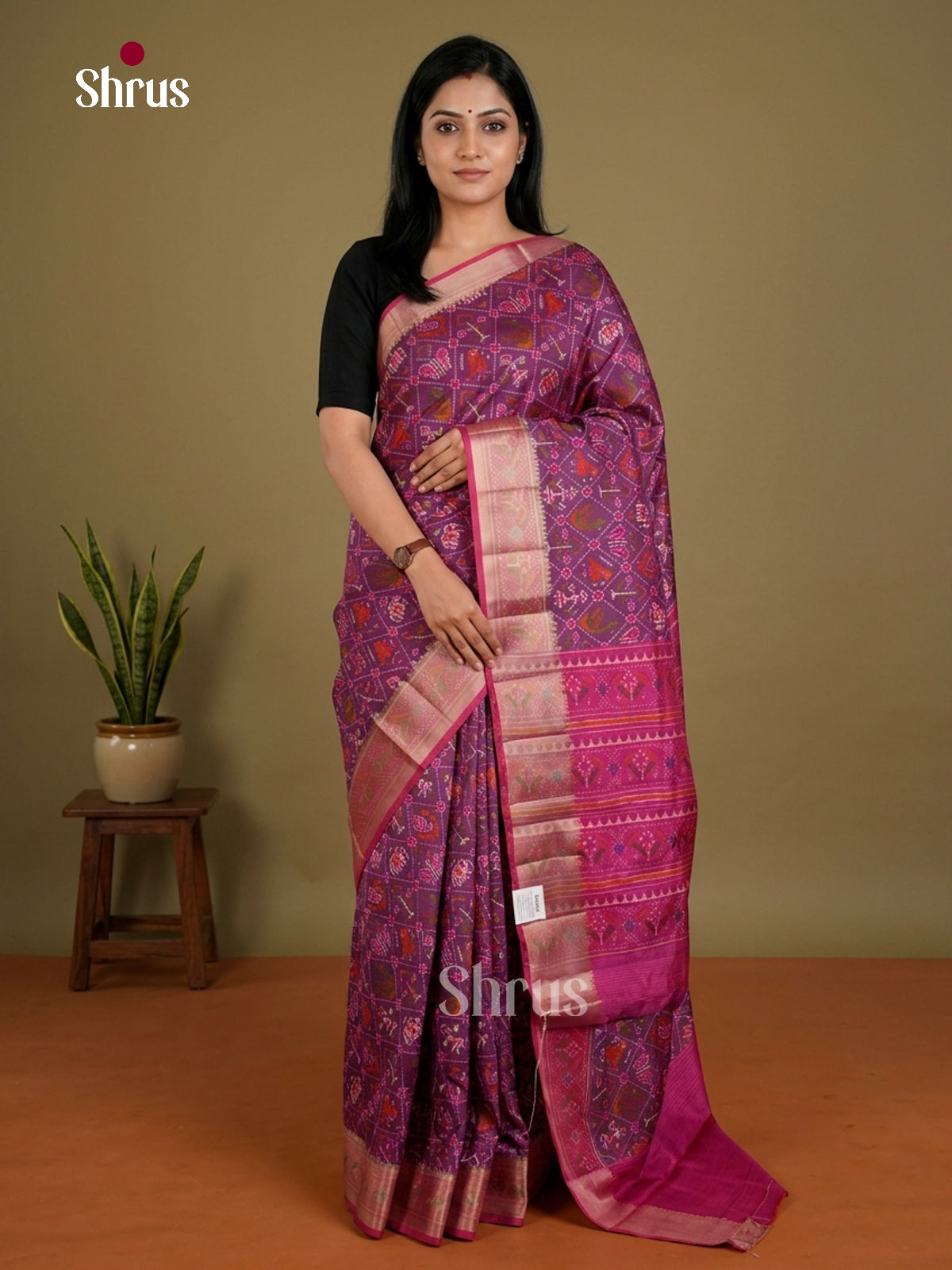 Semi Patola Saree - EDS21188 - Shop on Shrus.com