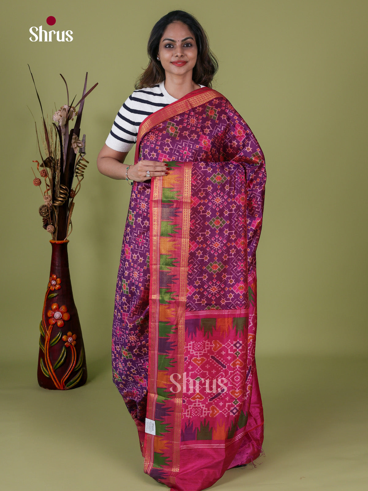 Semi Patola Saree - EDS21190