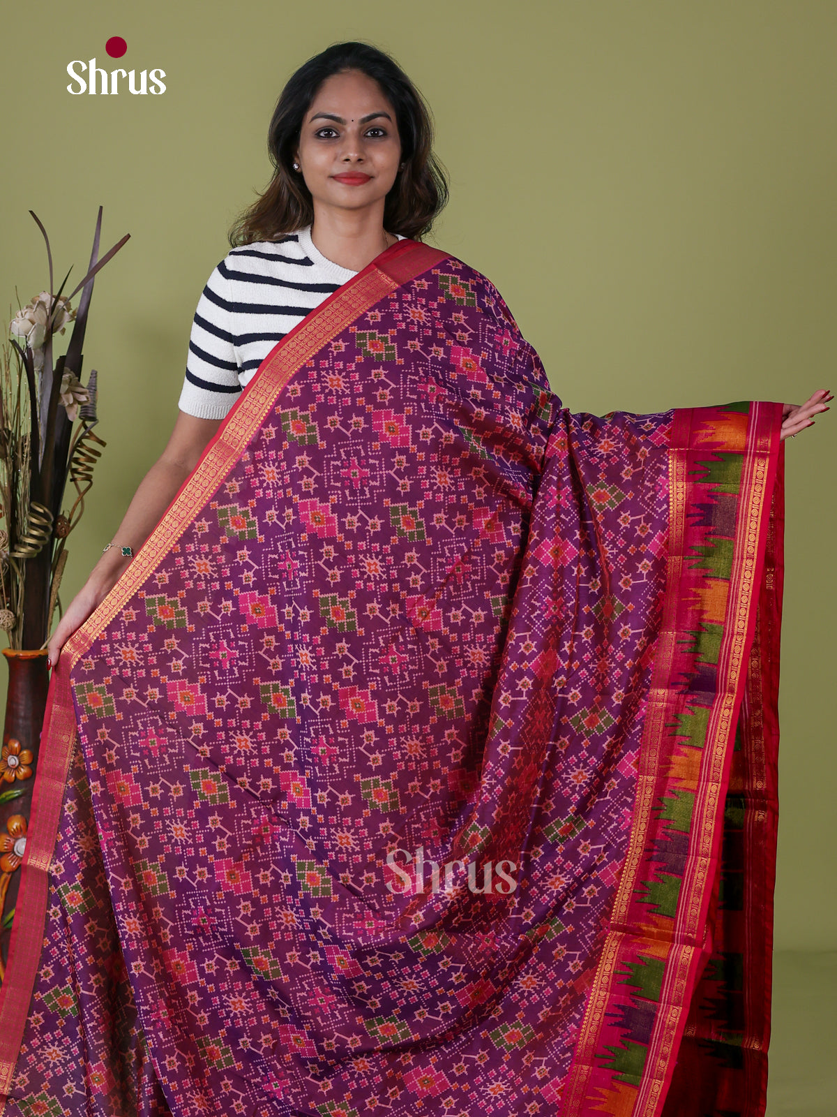 Semi Patola Saree - EDS21190