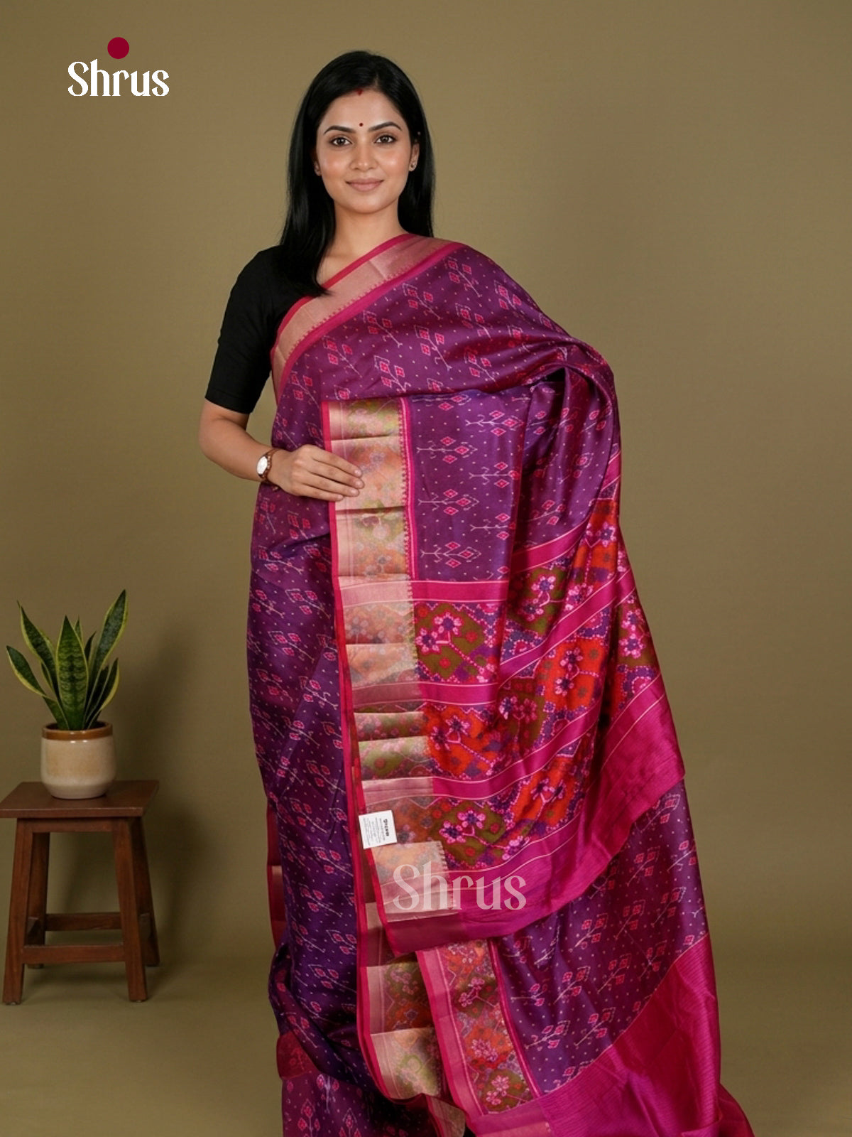 Semi Patola Saree - EDS21191 - Shop on Shrus.com