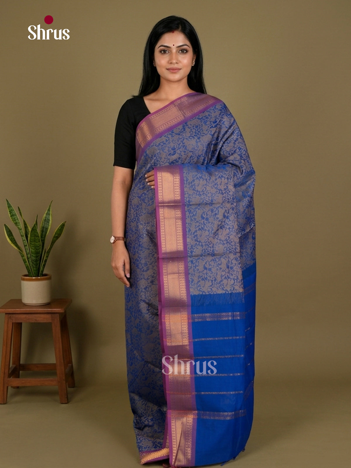 Kanchi Cotton Saree - EDS21192 - Shop on Shrus.com