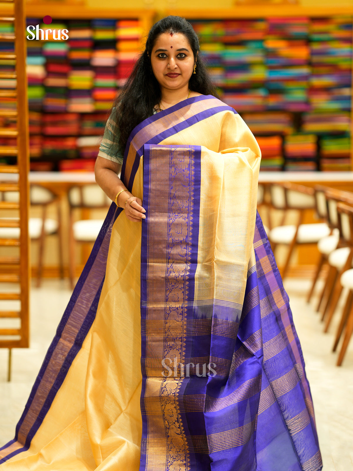 Silk Cotton Saree - EDS29001 - Shop on Shrus.com