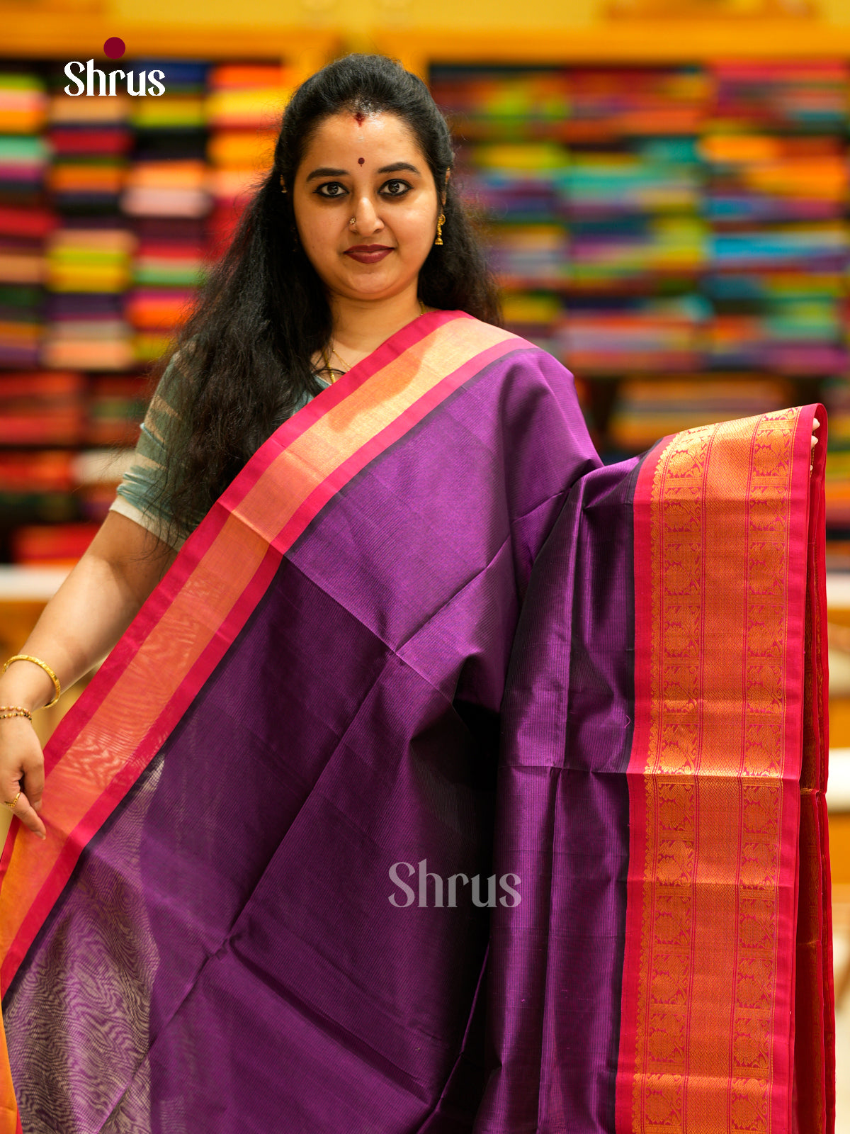 Silk Cotton Saree - EDS29003 - Shop on Shrus.com