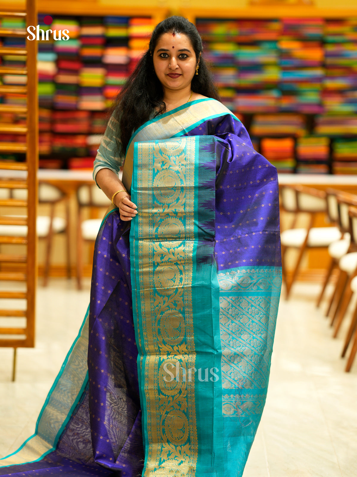 Silk Cotton Saree - EDS29009 - Shop on Shrus.com