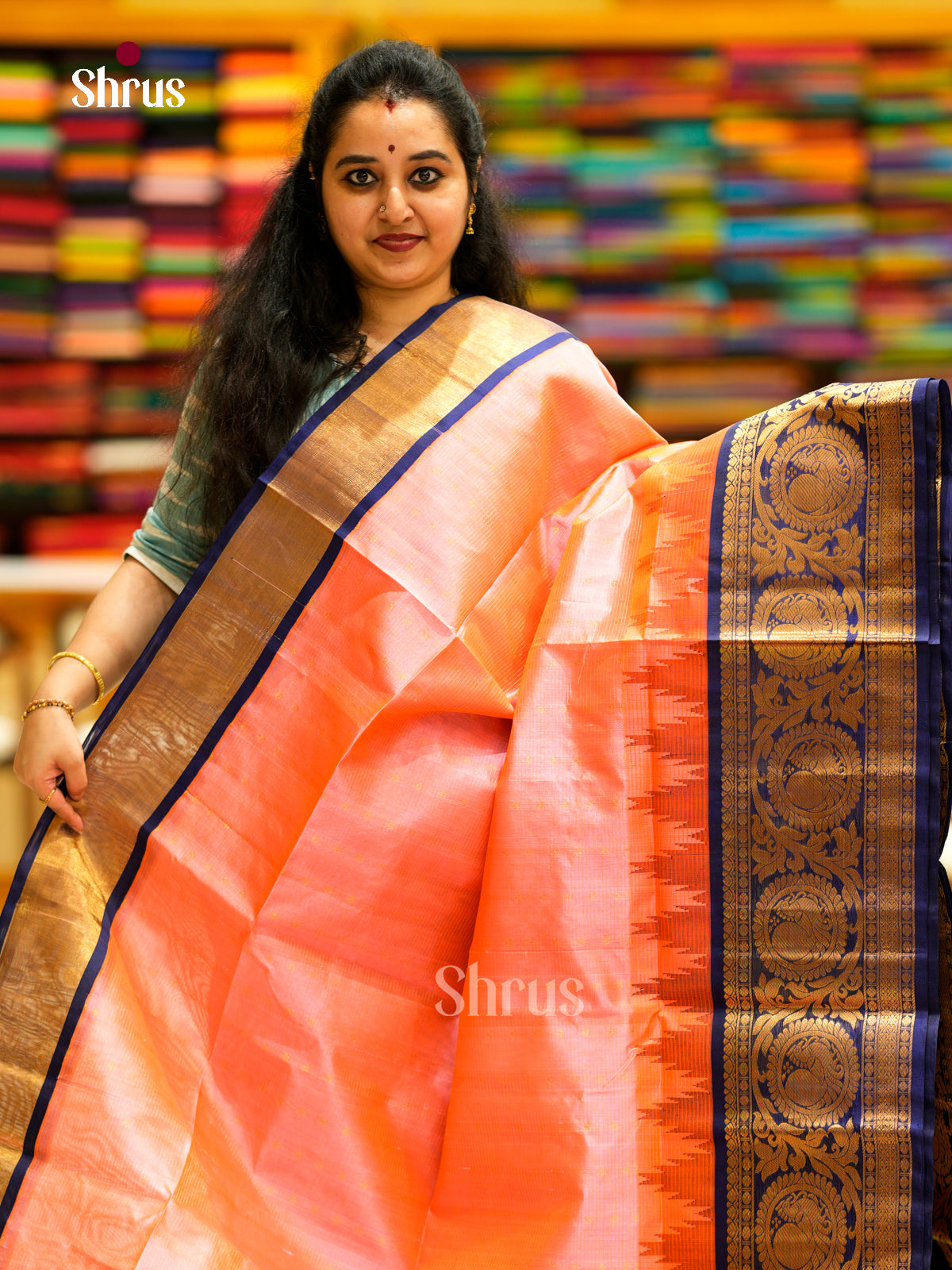 Silk Cotton Saree - EDS29010 - Shop on Shrus.com