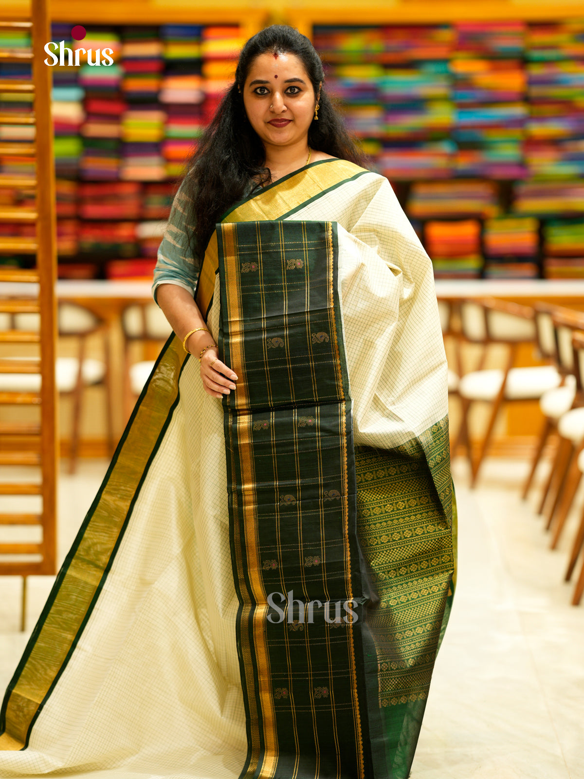 Silk Cotton Saree - EDS29011 - Shop on Shrus.com