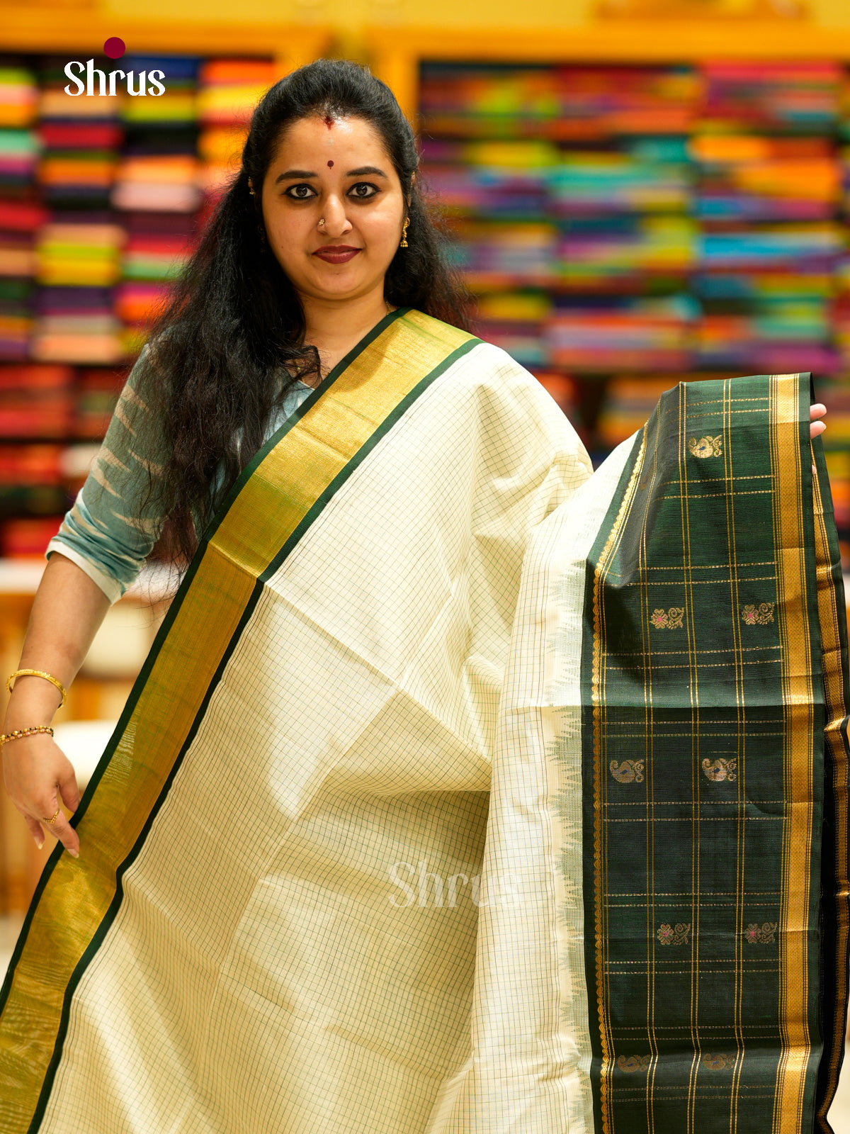 Silk Cotton Saree - EDS29011 - Shop on Shrus.com