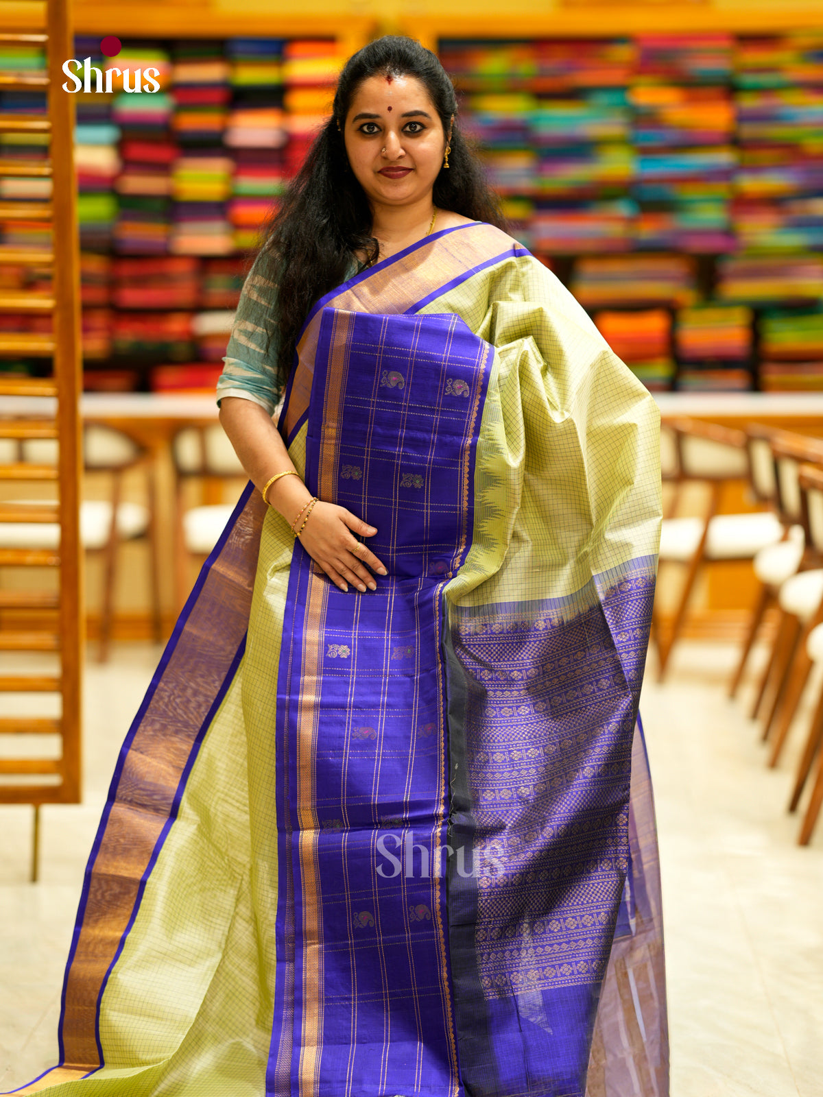 Silk Cotton Saree - EDS29012 - Shop on Shrus.com