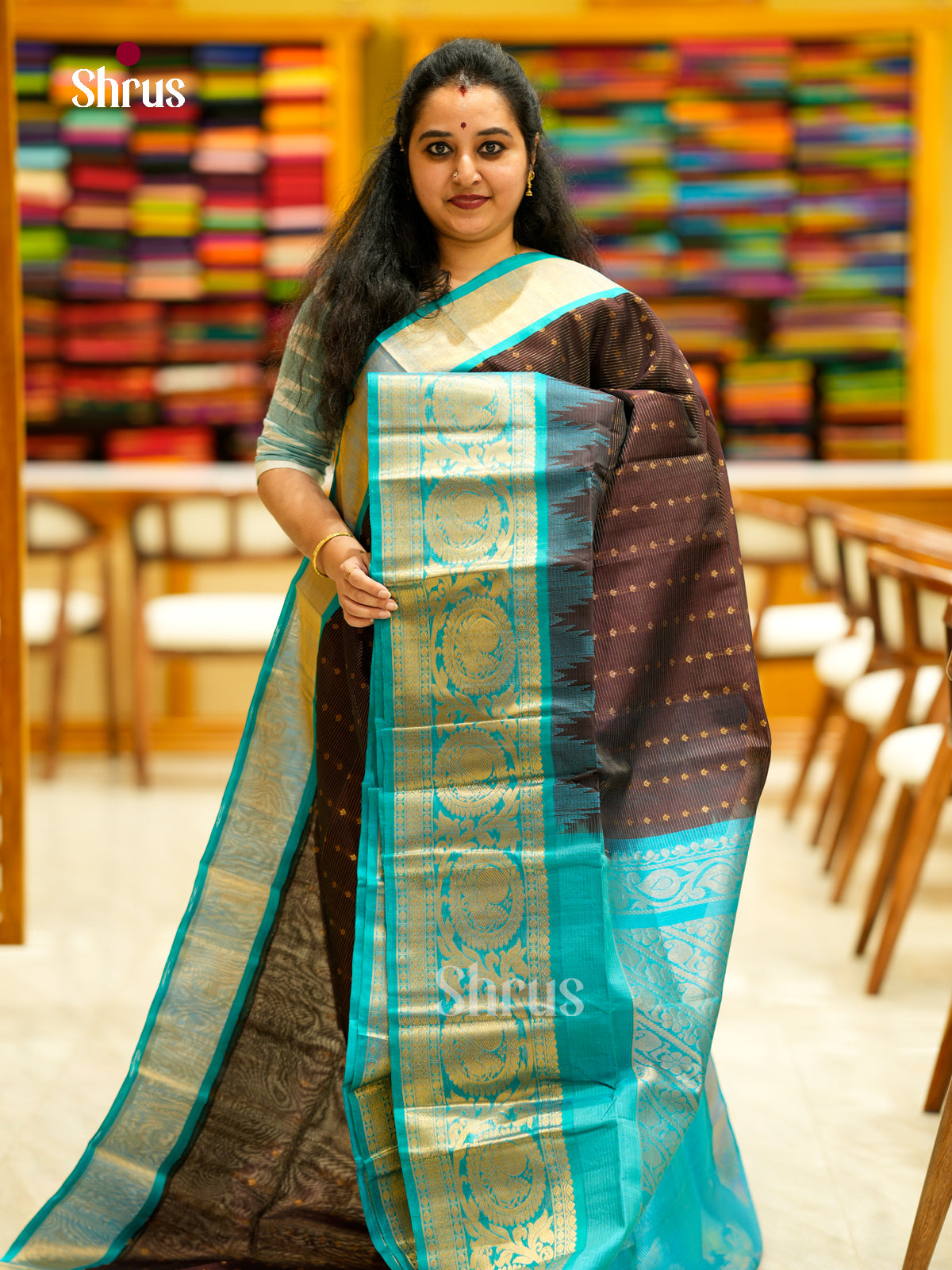 Silk Cotton Saree - EDS29015 - Shop on Shrus.com