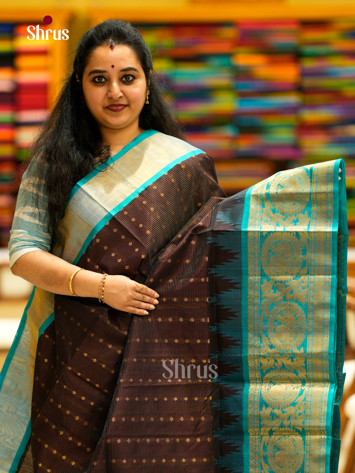 Silk Cotton Saree - EDS29015 - Shop on Shrus.com