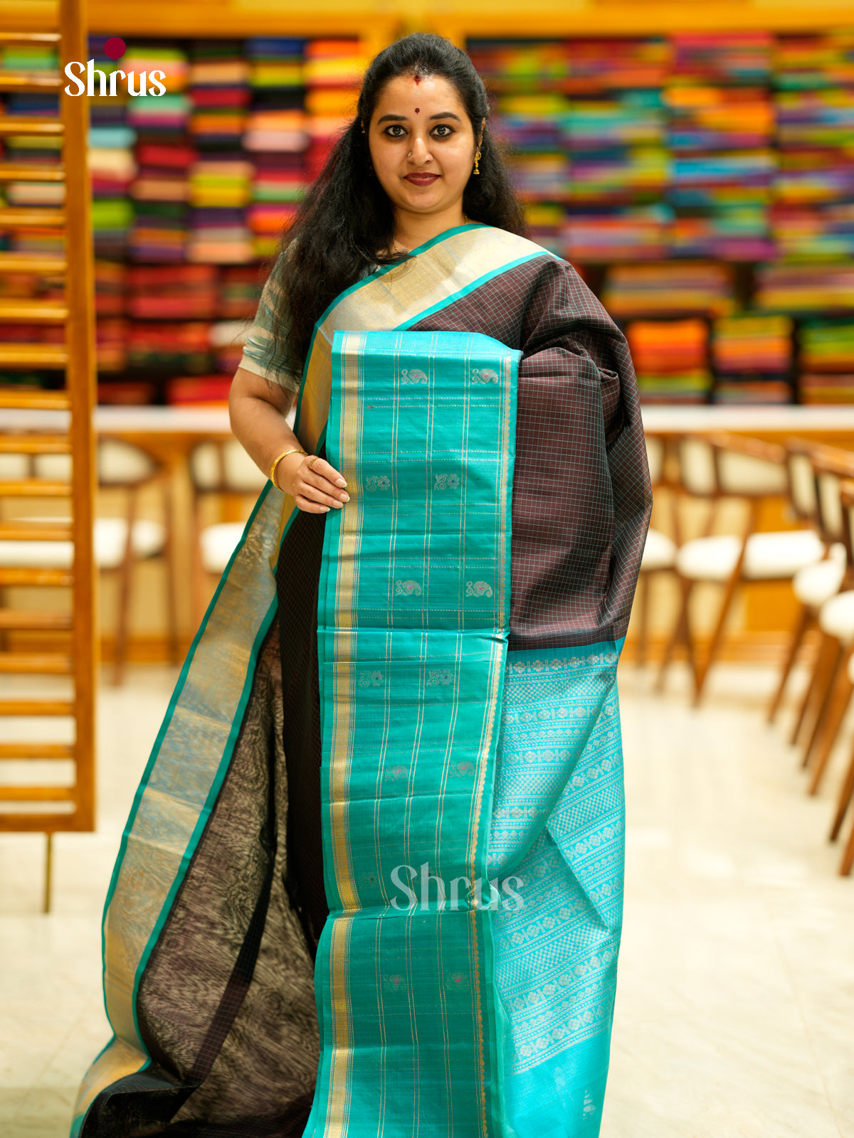 Silk Cotton Saree - EDS29020 - Shop on Shrus.com