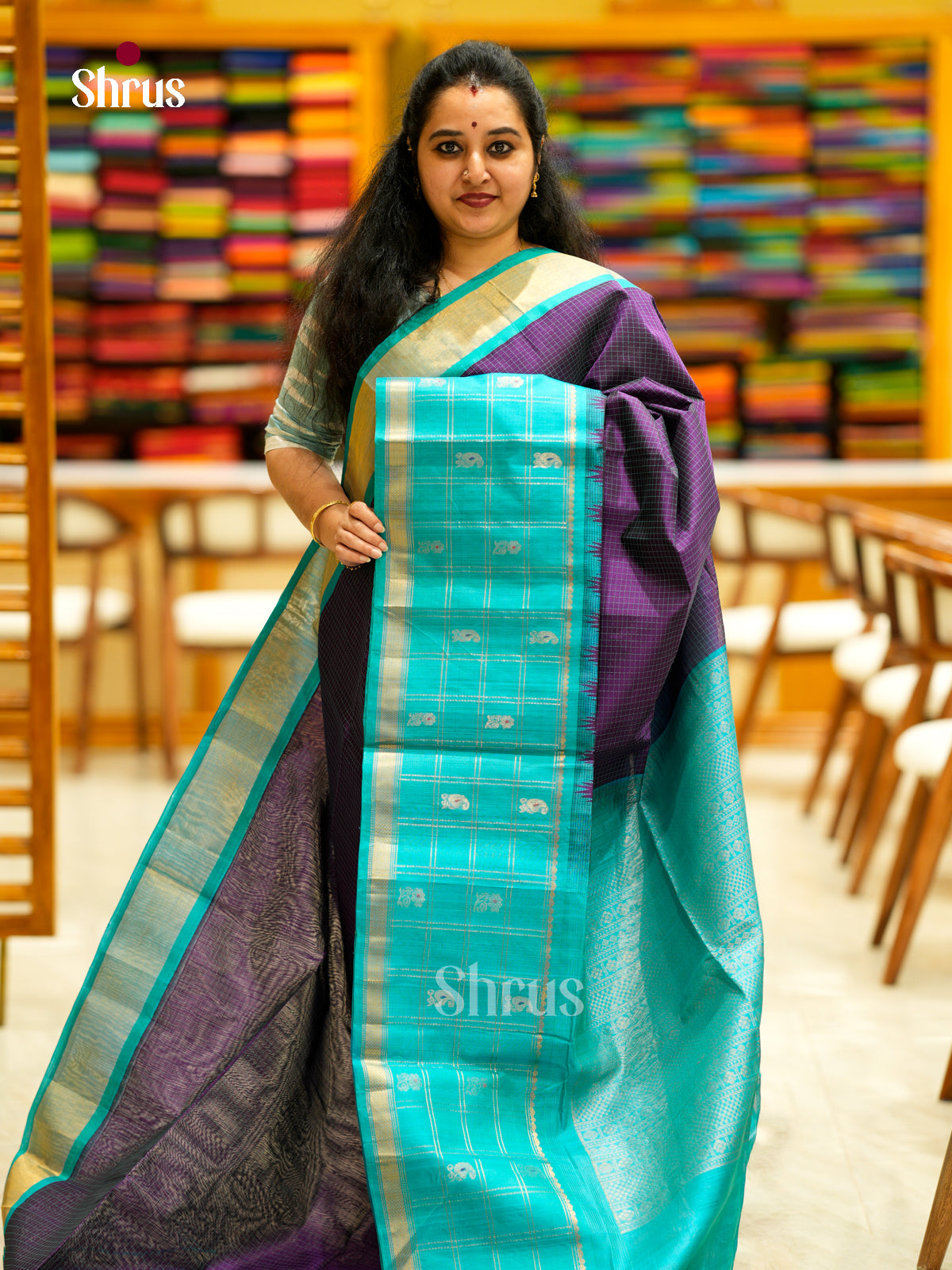 Silk Cotton Saree - EDS29023 - Shop on Shrus.com