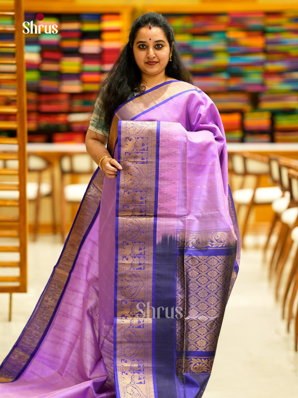 Silk Cotton Saree - EDS29024 - Shop on Shrus.com