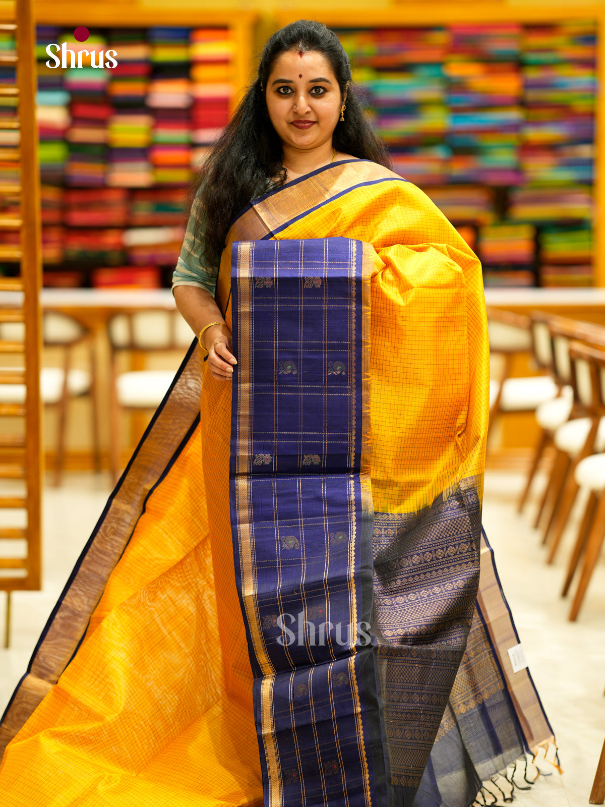 Silk Cotton Saree - EDS29025 - Shop on Shrus.com