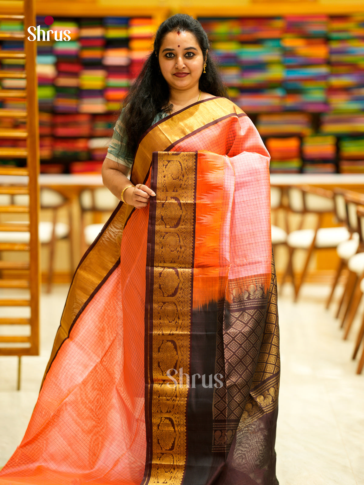 Silk Cotton Saree - EDS29026 - Shop on Shrus.com