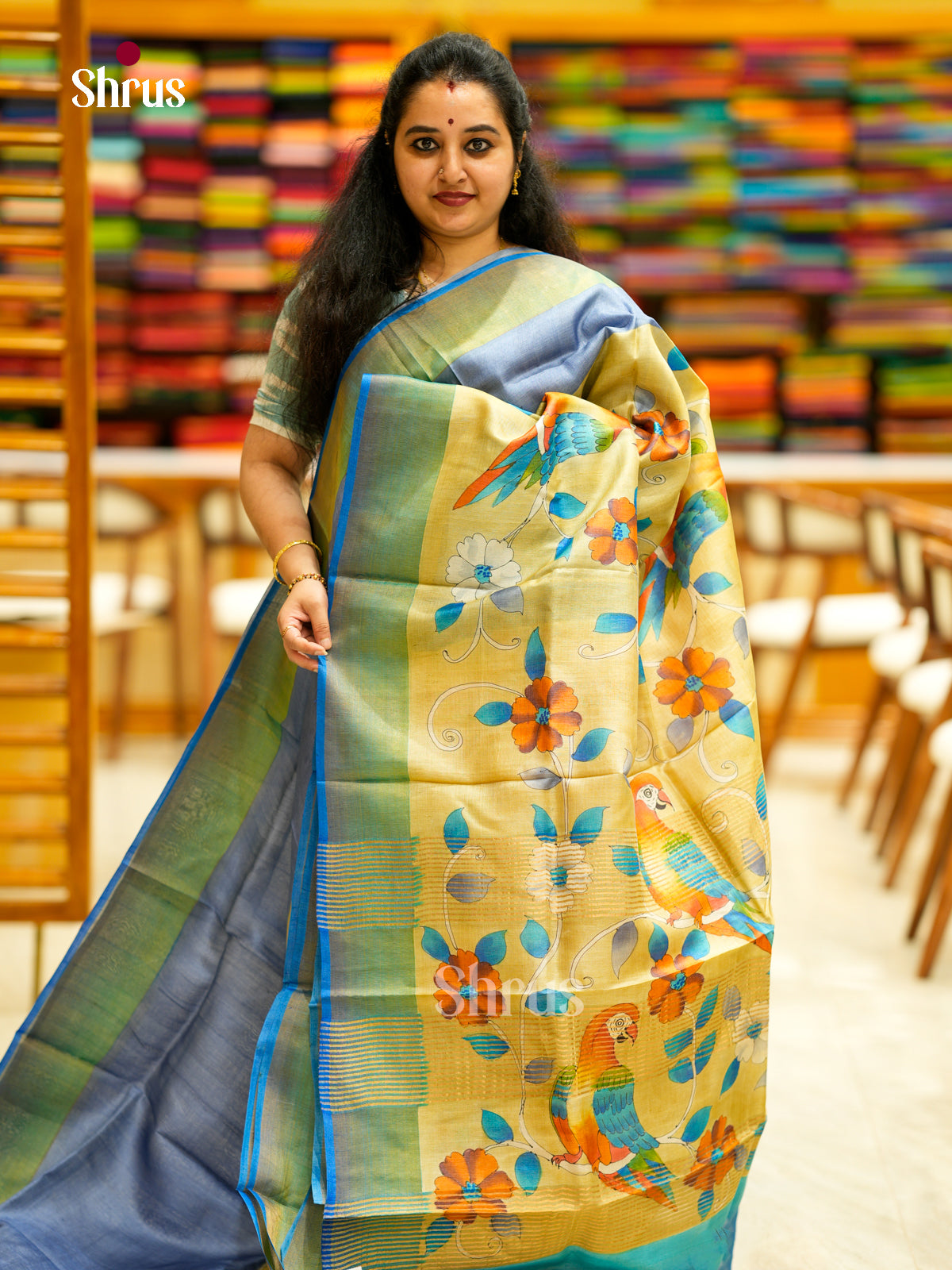 Tussar Saree - EDS29038 - Shop on Shrus.com