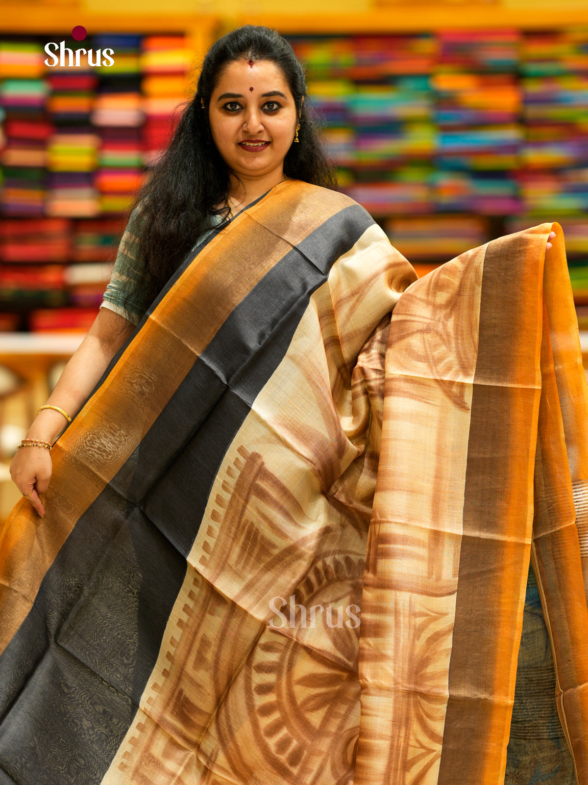 Tussar Saree - EDS29052 - Shop on Shrus.com