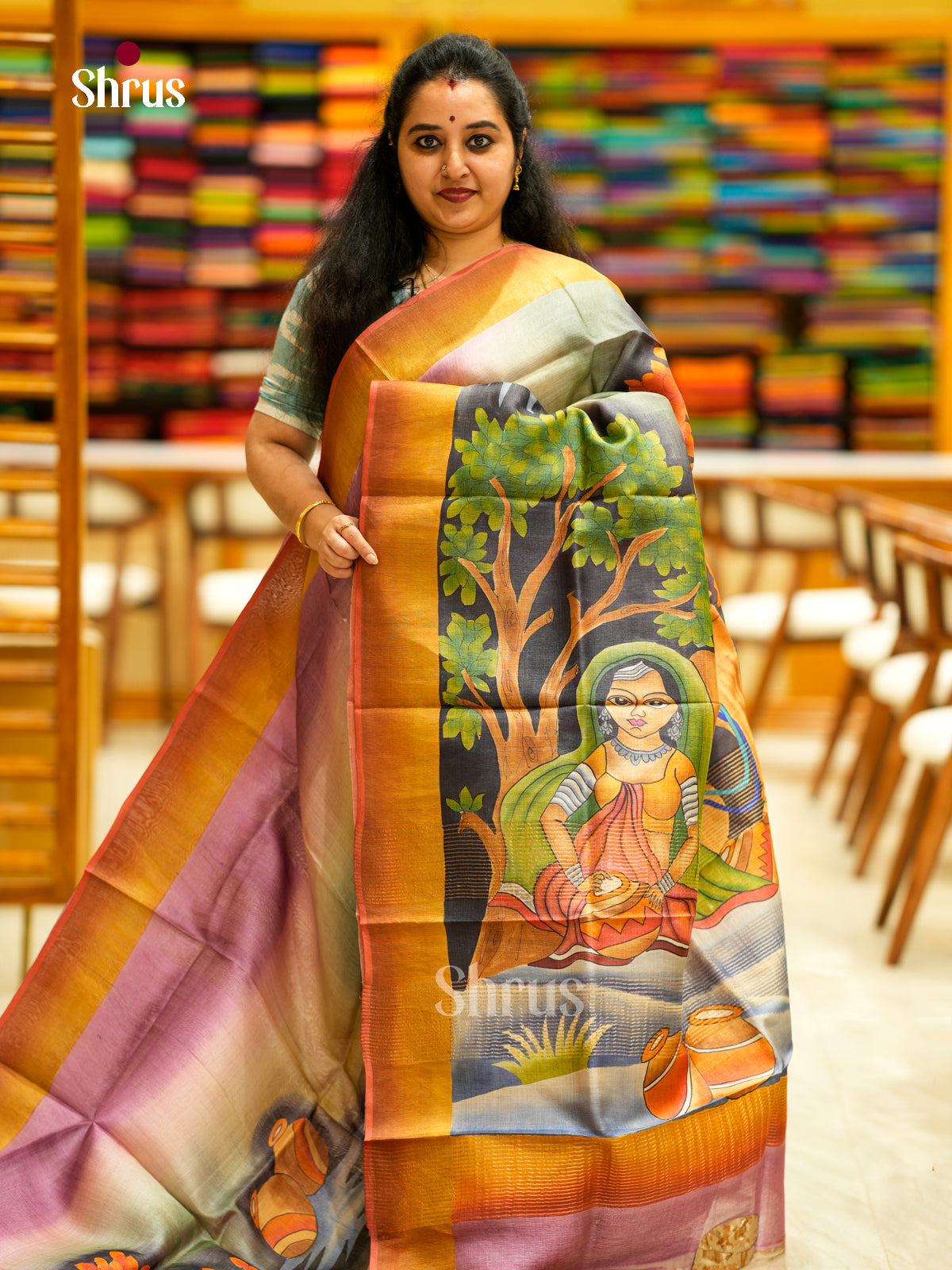Tussar Saree - EDS29079 - Shop on Shrus.com