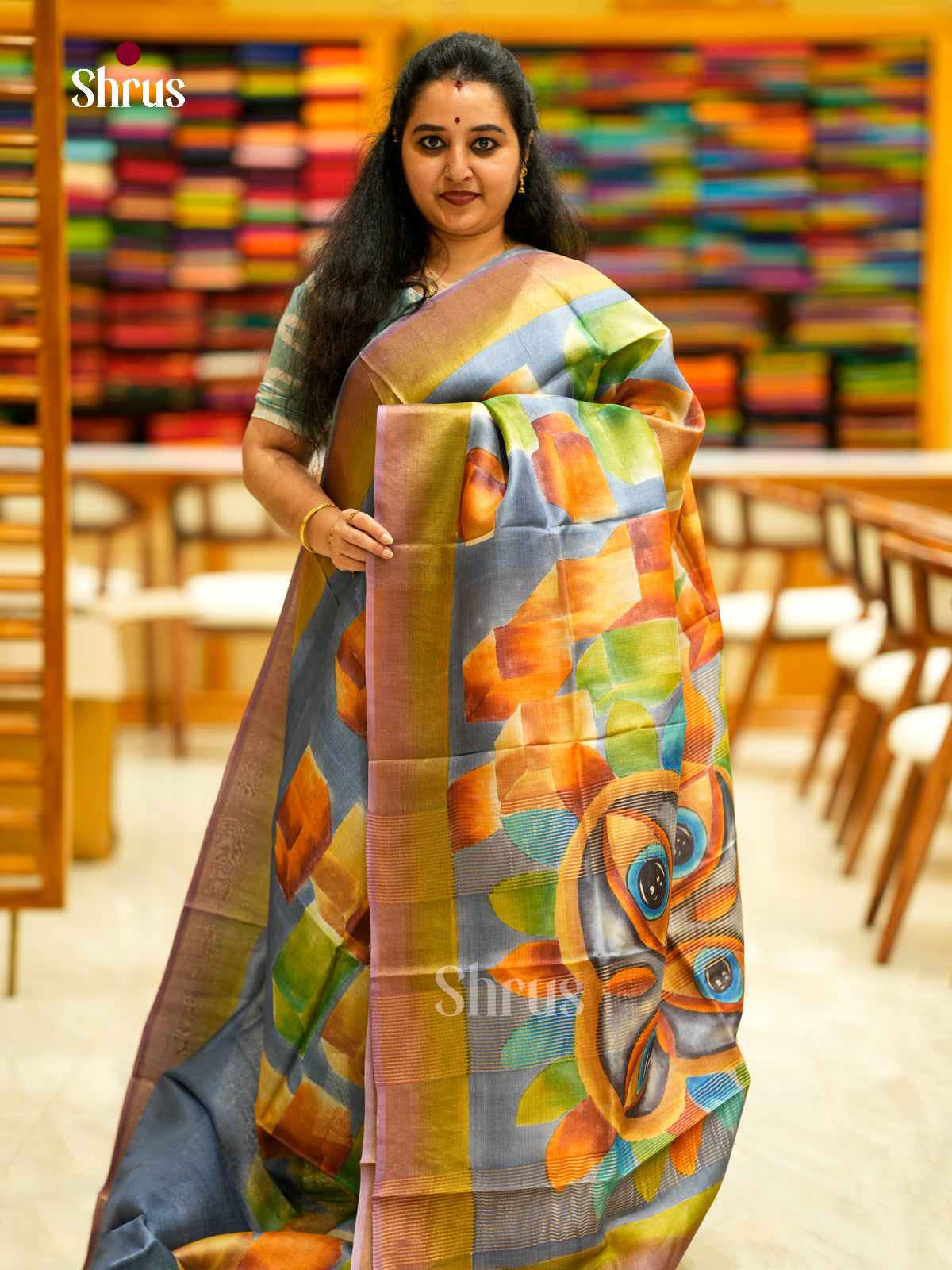 Tussar Saree - EDS29081 - Shop on Shrus.com