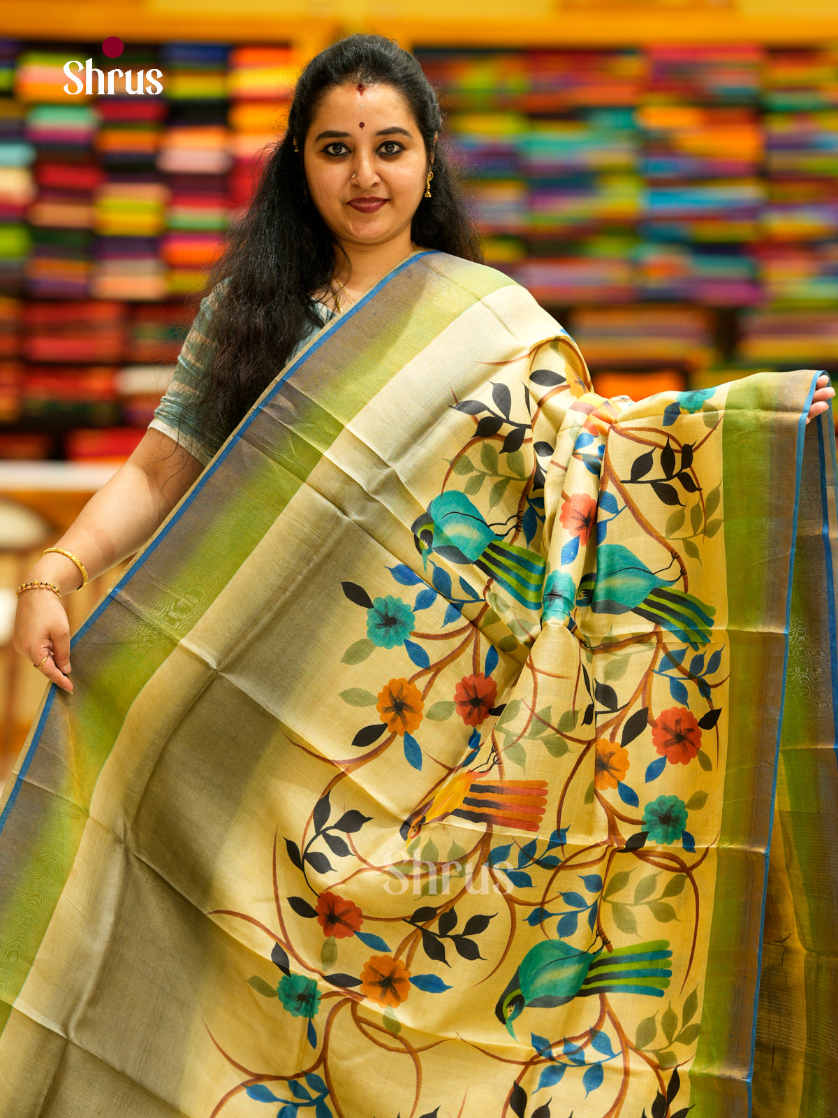 Tussar Saree - EDS29085 - Shop on Shrus.com