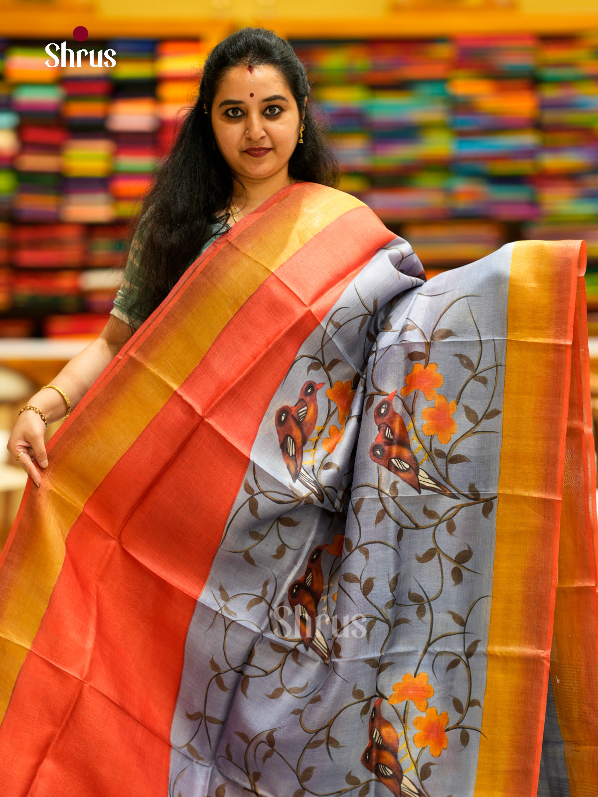 Tussar Saree - EDS29089 - Shop on Shrus.com