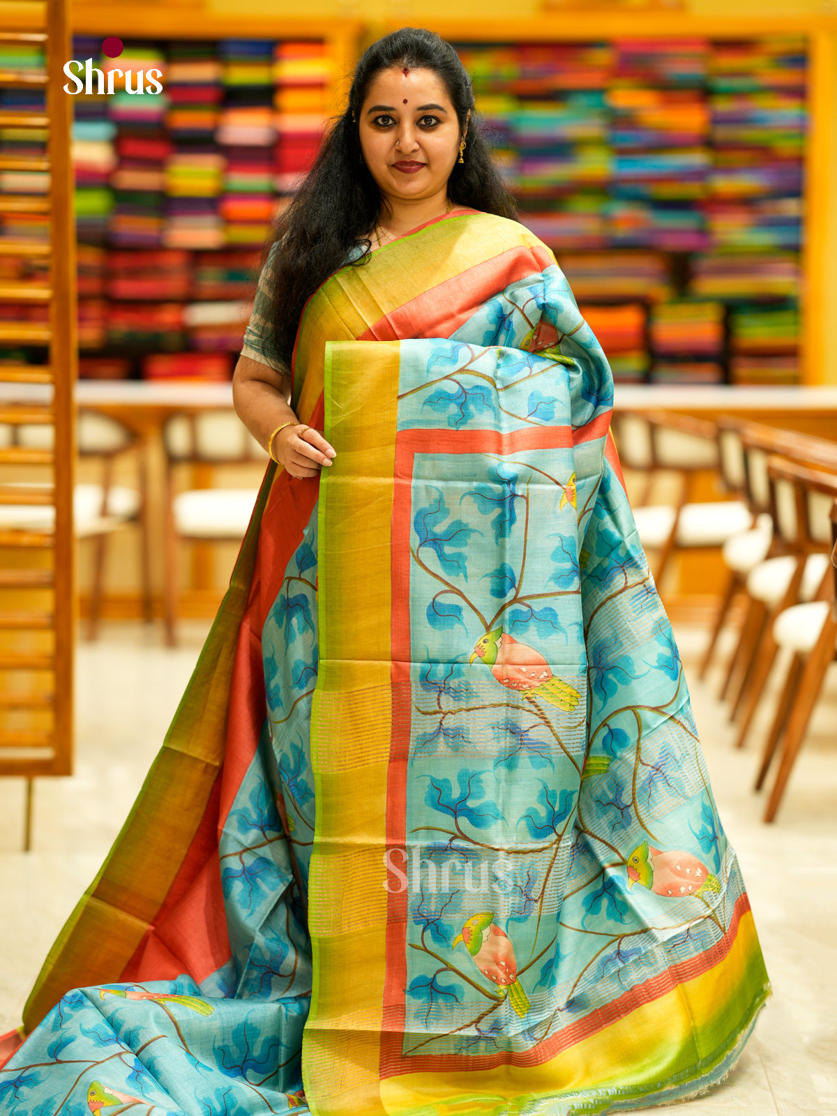 Tussar Saree - EDS29093 - Shop on Shrus.com