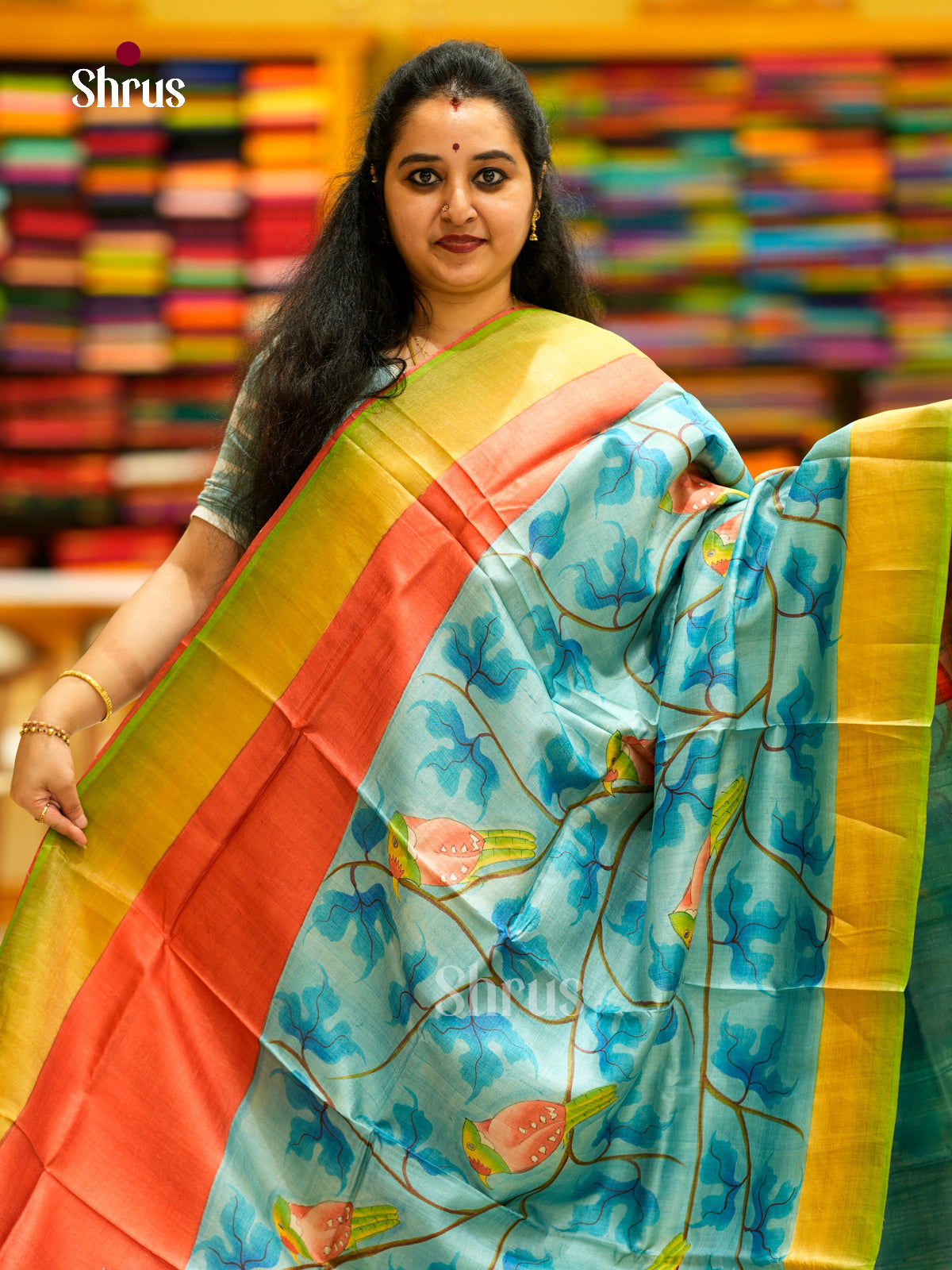 Tussar Saree - EDS29093 - Shop on Shrus.com